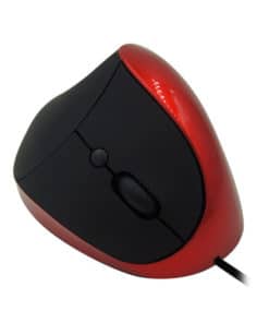 souris ordinateur ergonomique rouge