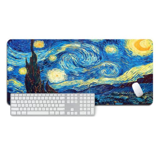Tapis de souris XXL – Van Gogh – La nuit étoilée