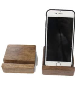 Support en bois massif pour téléphones mobiles