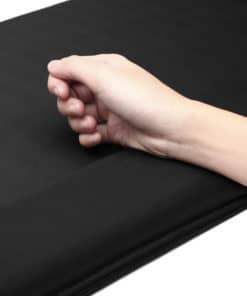 Tapis de souris ergonomique XXL noir avec repose-poignets intégré