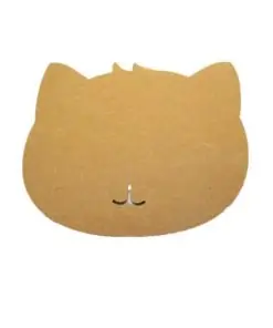 Tapis de souris chat en textile feutre couleur marron