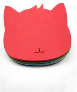 Tapis de souris chat en textile feutre couleur rouge