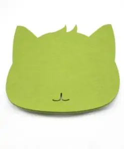 Tapis de souris chat en textile feutre couleur vert