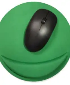 Tapis de souris ergonomique rond avec repose-poignet couleur vert