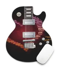 Tapis de souris guitare rock