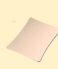 tapis de souris aluminium rectangle incurvé or