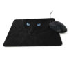 Tapis de souris chat noir aux yeux bleus