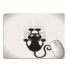 Tapis de souris chat noir marrant cartoon agriffé au mur